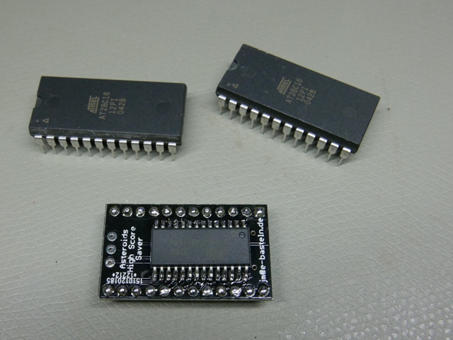 High Score Saver PCB and regular 28C16 EEPROMs