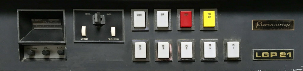 Control panel of Schoppe & Faeser's version of the LGP-21